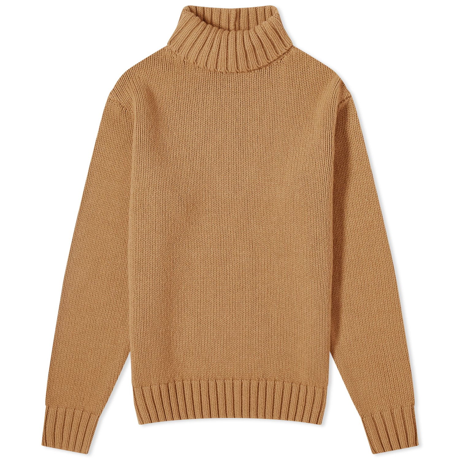 Пуловер Helmut Lang Helmut Lang Funnel Neck Knit Sweater Кафяво | N10HW705-E05, 0