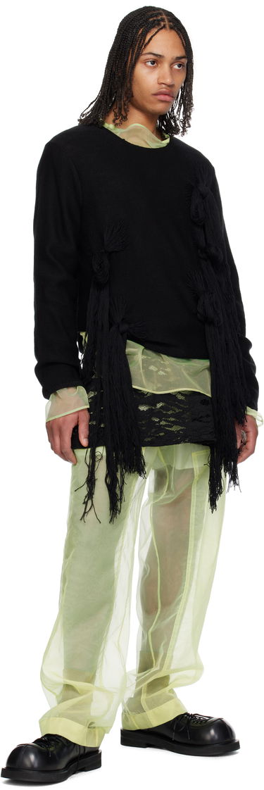 Пуловер Comme des Garçons CDG Homme Plus Worsted Wool Knotted Tassel Sweater Черно | PO-N002-051, 4