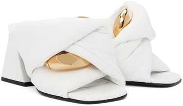 Кецове и обувки JW Anderson JW Anderson Chain Twist Mules Бяло | ANW40090A, 3