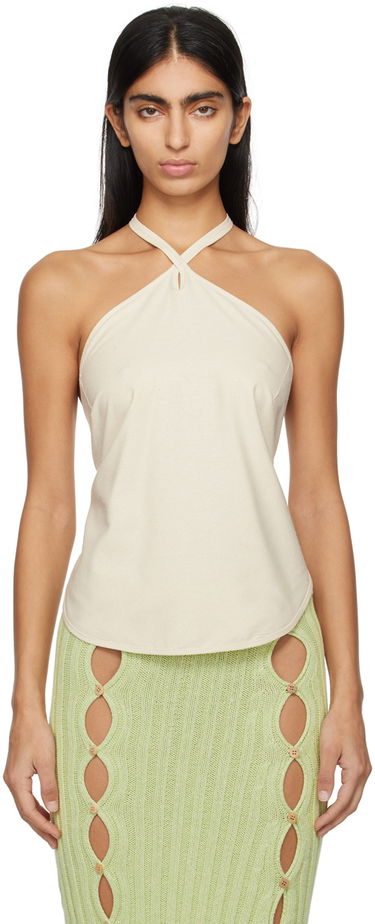 Потник Baserange Twist Neck Halter Camisole Бежово | TOMA-WS-SP24, 0