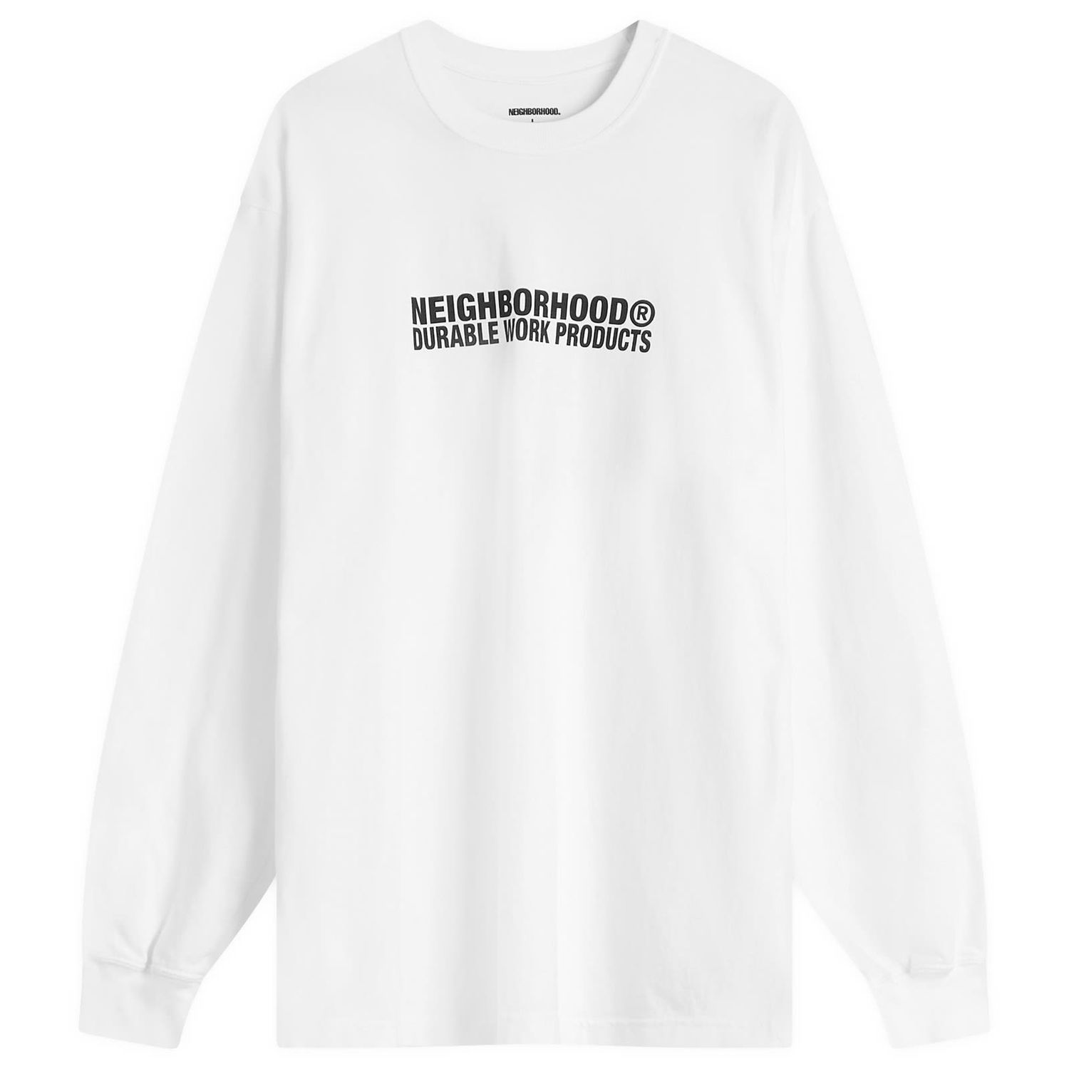 Тениска Neighborhood LS-2 Long Sleeve T-Shirt, Size Large Бяло | 251PCNH-LT02-WHT, 0