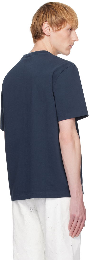 Тениска Helmut Lang Helmut Lang Stamped Logo T-Shirt Тъмно синьо | P01HM506, 2