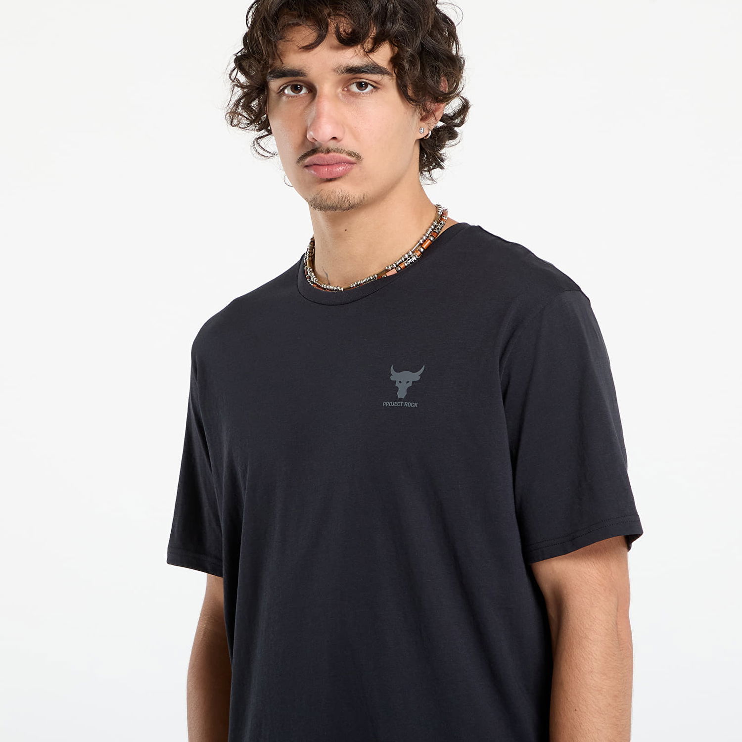 Тениска Under Armour Project Rock Simple Branded Tee Черно | 1387797-002, 1