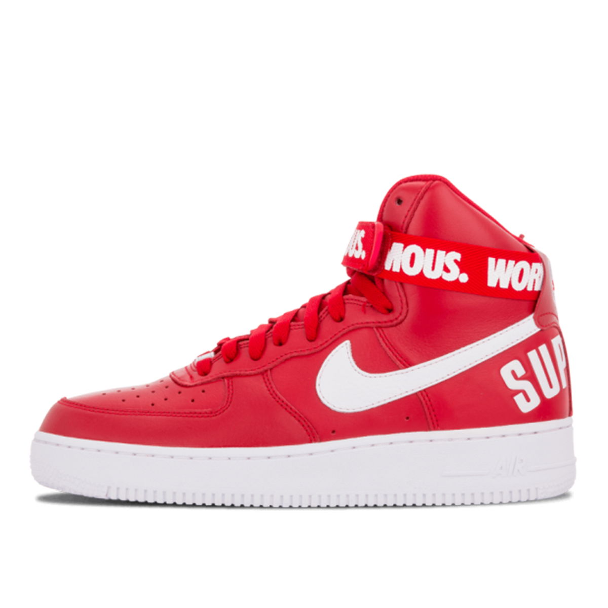 Кецове и обувки Nike Supreme x Air Force 1 High Червено | 698696-610, 0
