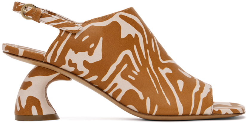 Аксесоари Dries Van Noten Dries Van Noten Open Toe Heeled Sandals Кафяво | WS241-663-554