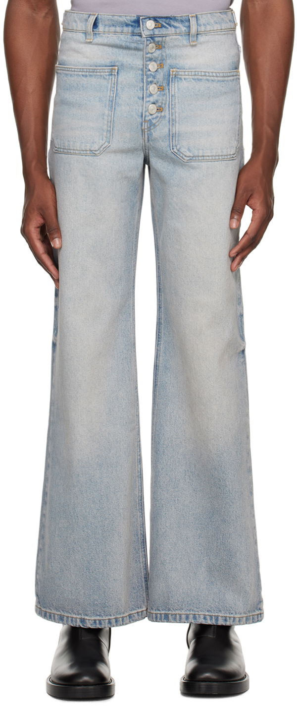 Дънки Courrèges Courrèges Multiflex Wide Leg Jeans Синьо | 124DPA201DE0016, 0