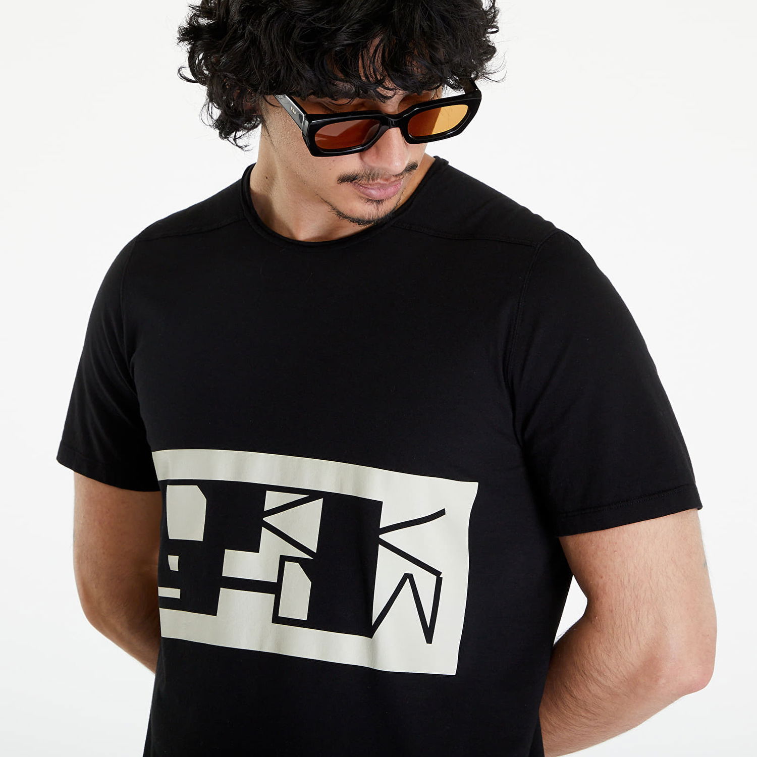 Тениска Rick Owens DRKSHDW Level T-Shirt Black/ Pearl Черно | DU01D1250 RNEP2 0908, 1