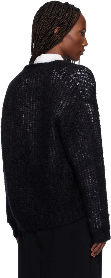 Пуловер Max Mara Danza V-Neck Button-Up Open-Knit Cardigan Черно | 2615341051600, 2