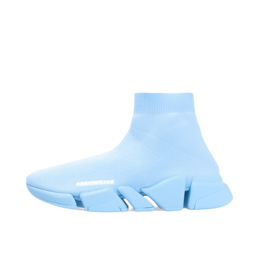 Кецове и обувки Balenciaga Speed Trainer Full Light Blue W Синьо | 617196W2DB14317