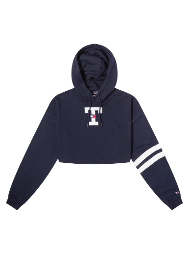 Суитчър Tommy Hilfiger Cropped Letterman Flag Тъмно синьо | DW0DW16122DW5