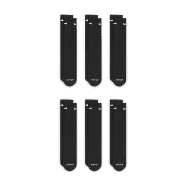 Бельо и чорапи Nike Everyday Plus Cushioned Training Crew Socks 6-pack Черно | SX6897-010, 3