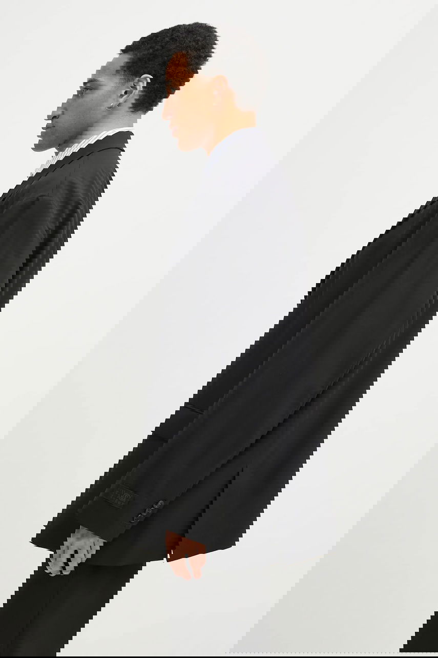 Яке Maison Margiela MM6 Maison Margiela Oversized Wool Blazer Черно | SH0BN0011, 1