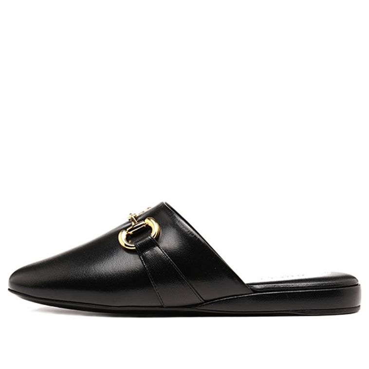 Кецове и обувки Gucci Princetown Leather Mules Черно | 601597-D3V00-1000