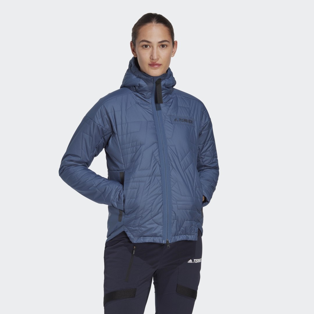Яке adidas Performance Terrex MYSHELTER PrimaLoft Hooded Padded Jacket Тъмно синьо | HH9303, 0