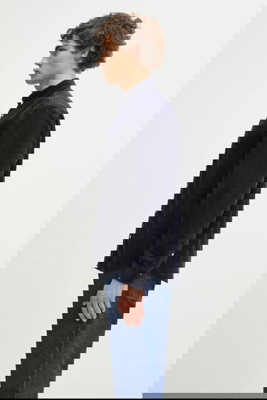 Риза Carhartt WIP Long Sleeve Madison Corduroy Shirt Regular Fit Button-down Collar Тъмно синьо | I029958.0FHXX, 1