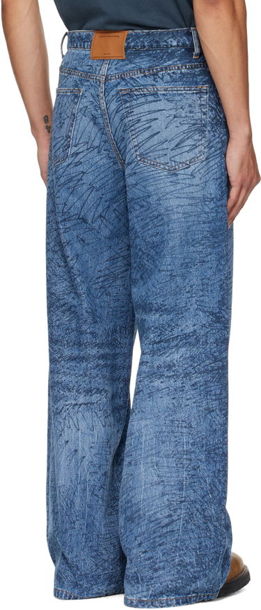 Дънки Alexander Wang Relaxed Graphic Print Jeans Синьо | 6DC3254830, 2