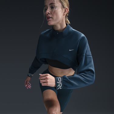 Суитчър Nike Cropped Fleece Sweatshirt Тюркоазено | fv8097-478, 2