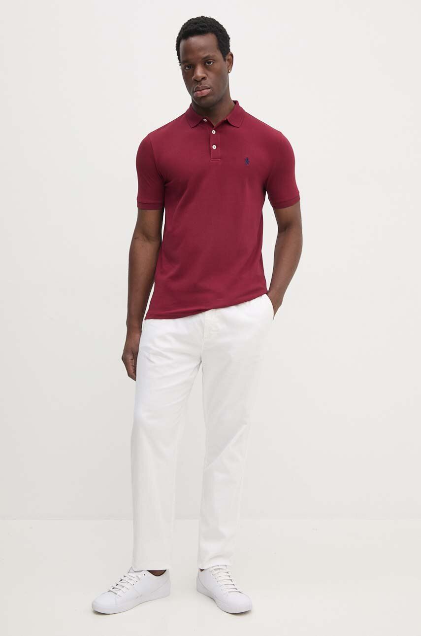 Поло тениска Polo by Ralph Lauren Burgundy Polo Shirt Червено | 710941439, 1