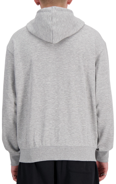 Суитчър New Balance Essentials Logo Fleece Full Zip Hoodie Сиво | mj41502-ag, 1