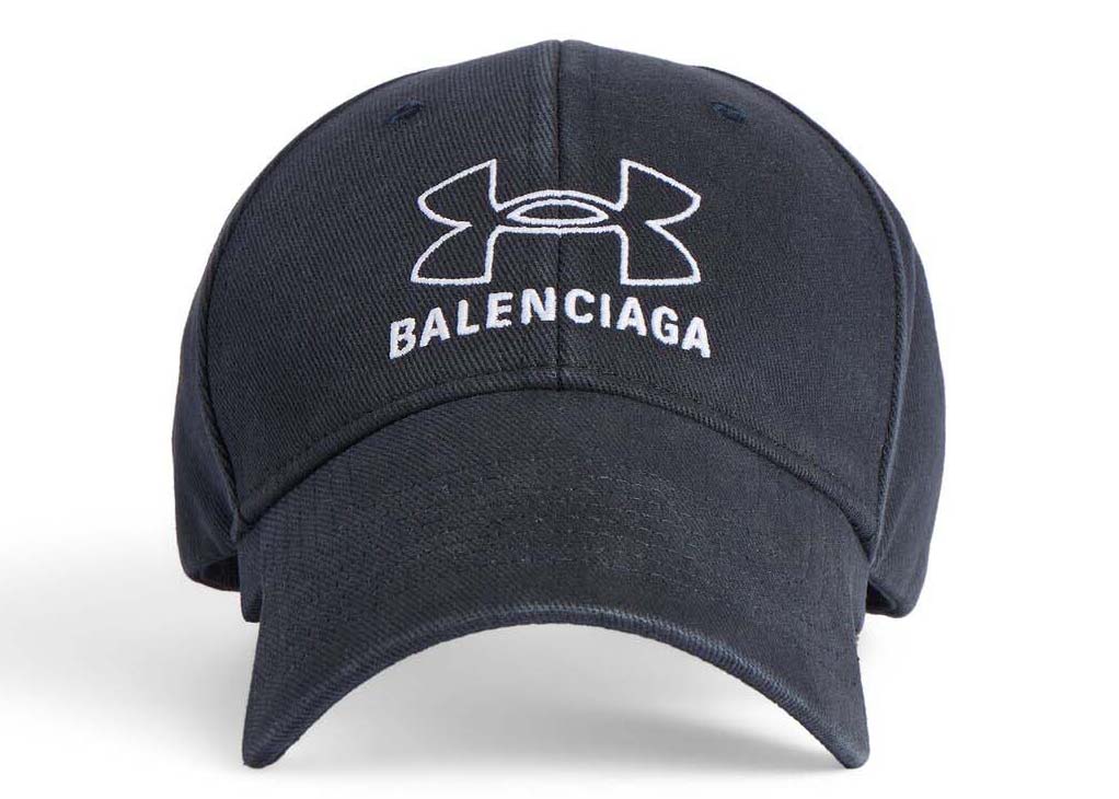 Шапка с козирка Balenciaga Under Armour xCap Black/White Черно | 807145410B21160, 0