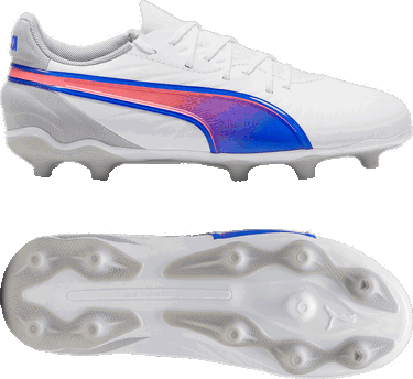 Кецове и обувки Puma Puma KING MATCH FG/AG Jr Бяло | 108048-02, 2