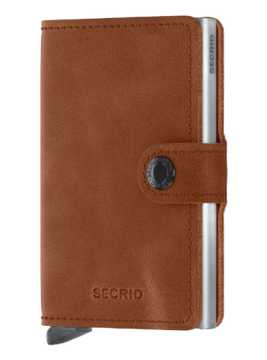 Портфейл Secrid Miniwallet Vintage Сиво | MV-Cognac-Silver