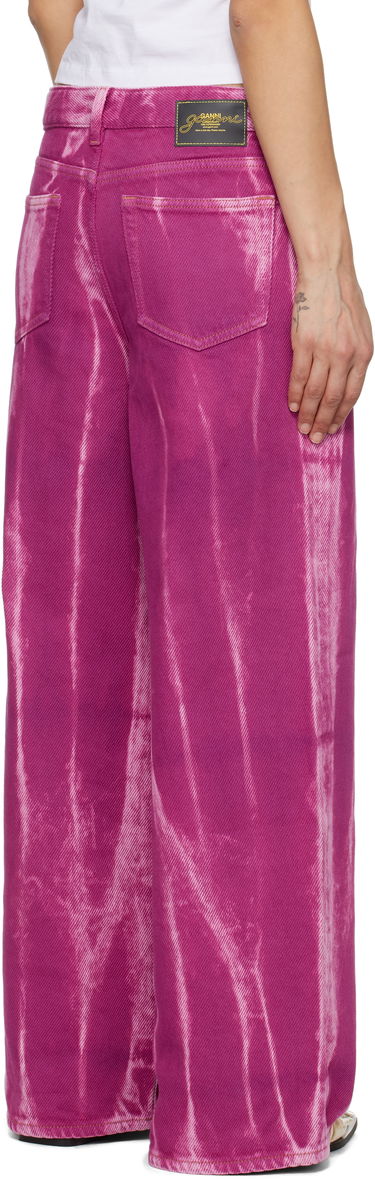Дънки GANNI GANNI Overdyed Heavy Denim Marri Jeans Лилаво | J1671, 2