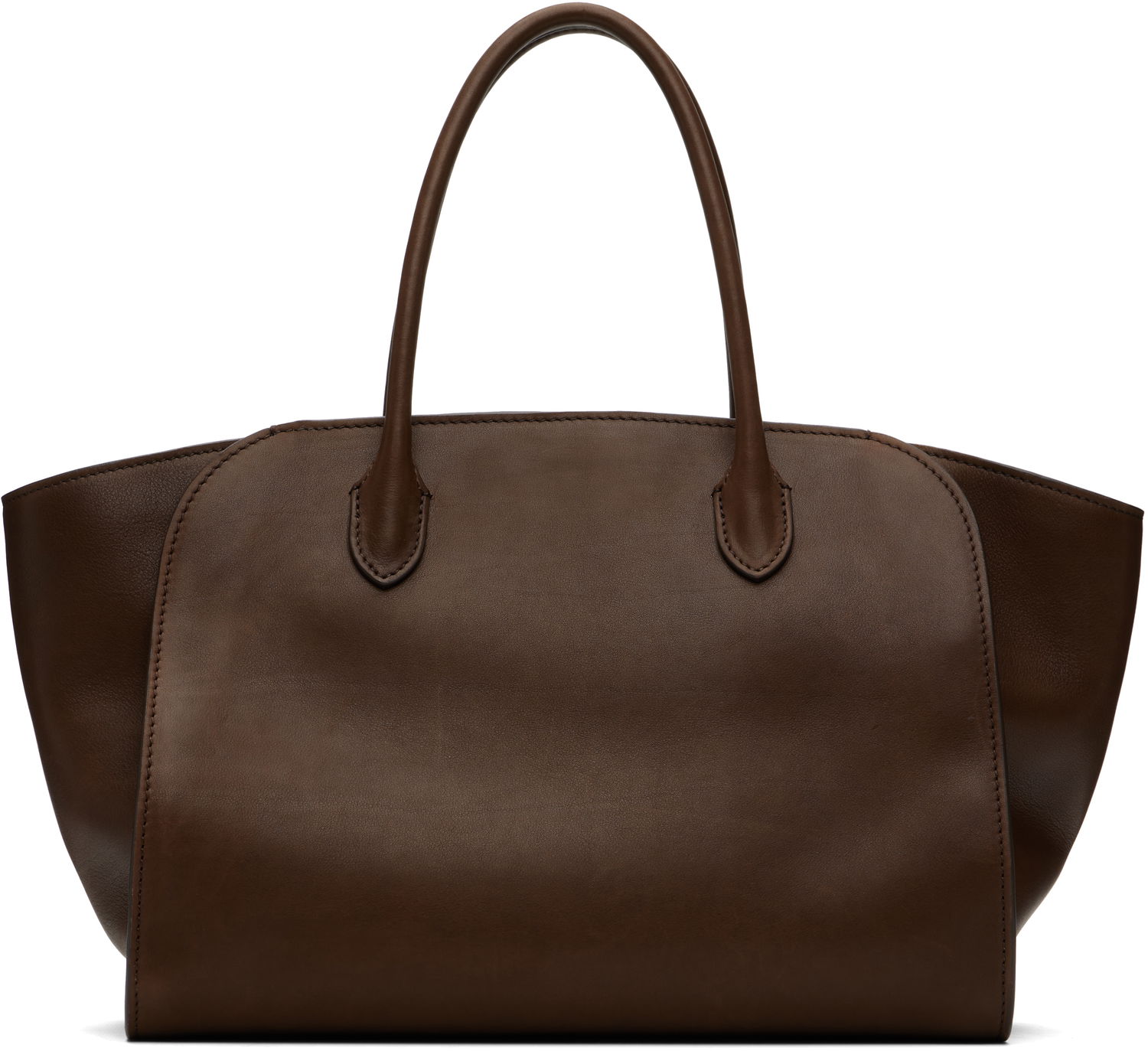 Голяма пазарска чанта The Row The Row Marlo 12 Leather Tote Кафяво | W1802-L72, 0
