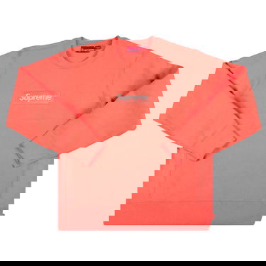 Суитчър Supreme Box Logo Crewneck Розово | FW18SW26 FLUORESCENT PINK, 1