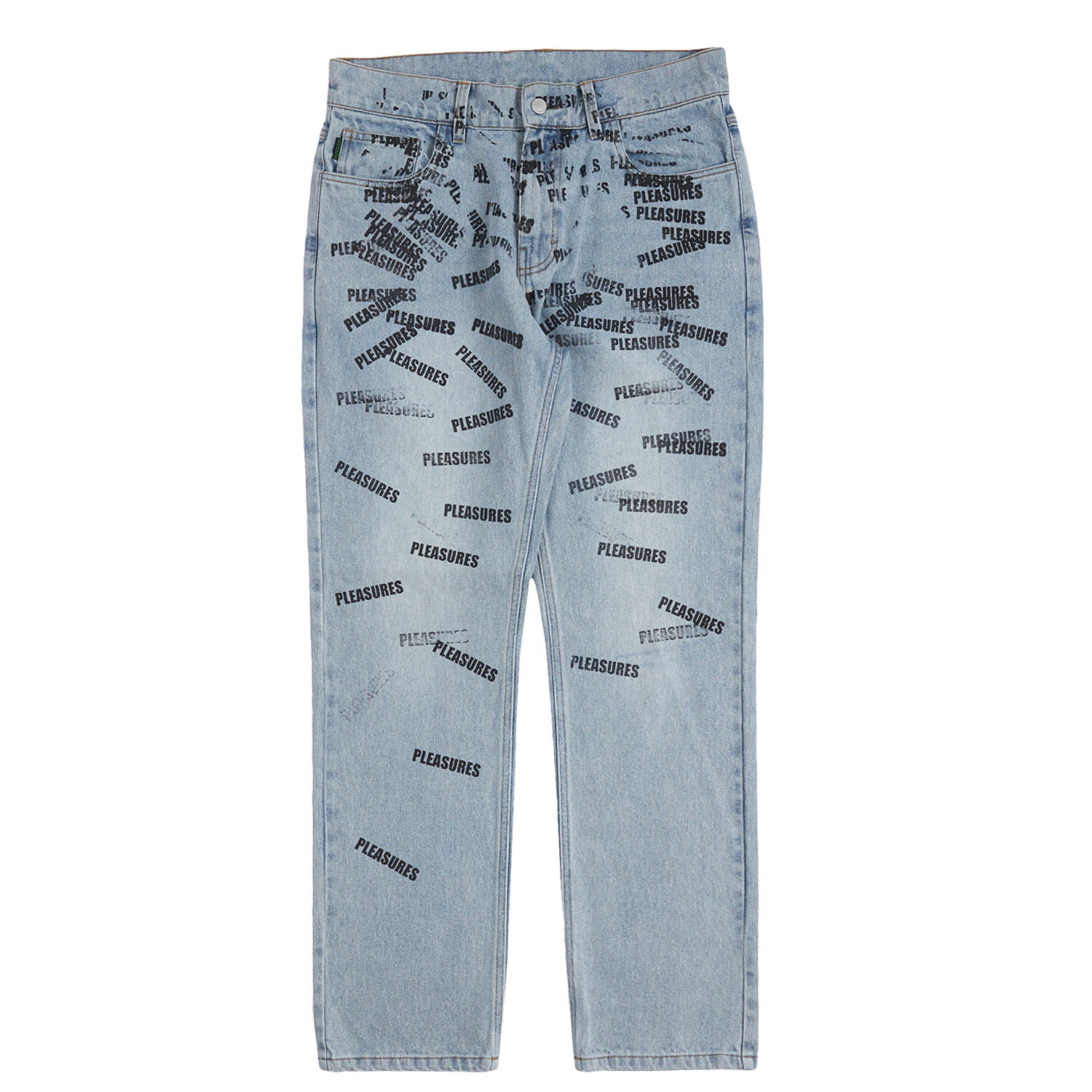 Дънки Pleasures Plop 5 Pocket Denim Washed Blue Синьо | P23SP040-BLUE, 0