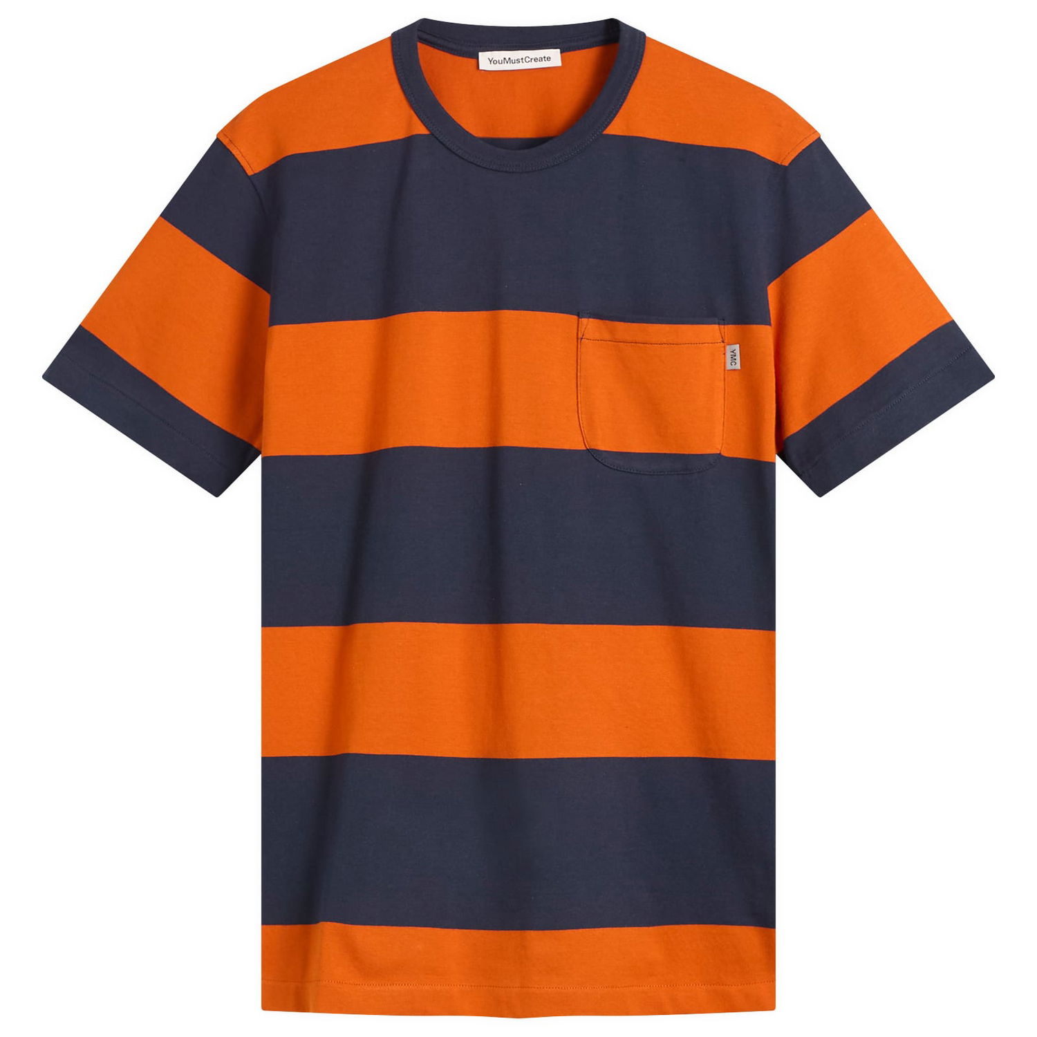 Тениска YMC YMC Wild Ones Block Stripe T-Shirt Оранжево
 | P6ZAM-40, 0