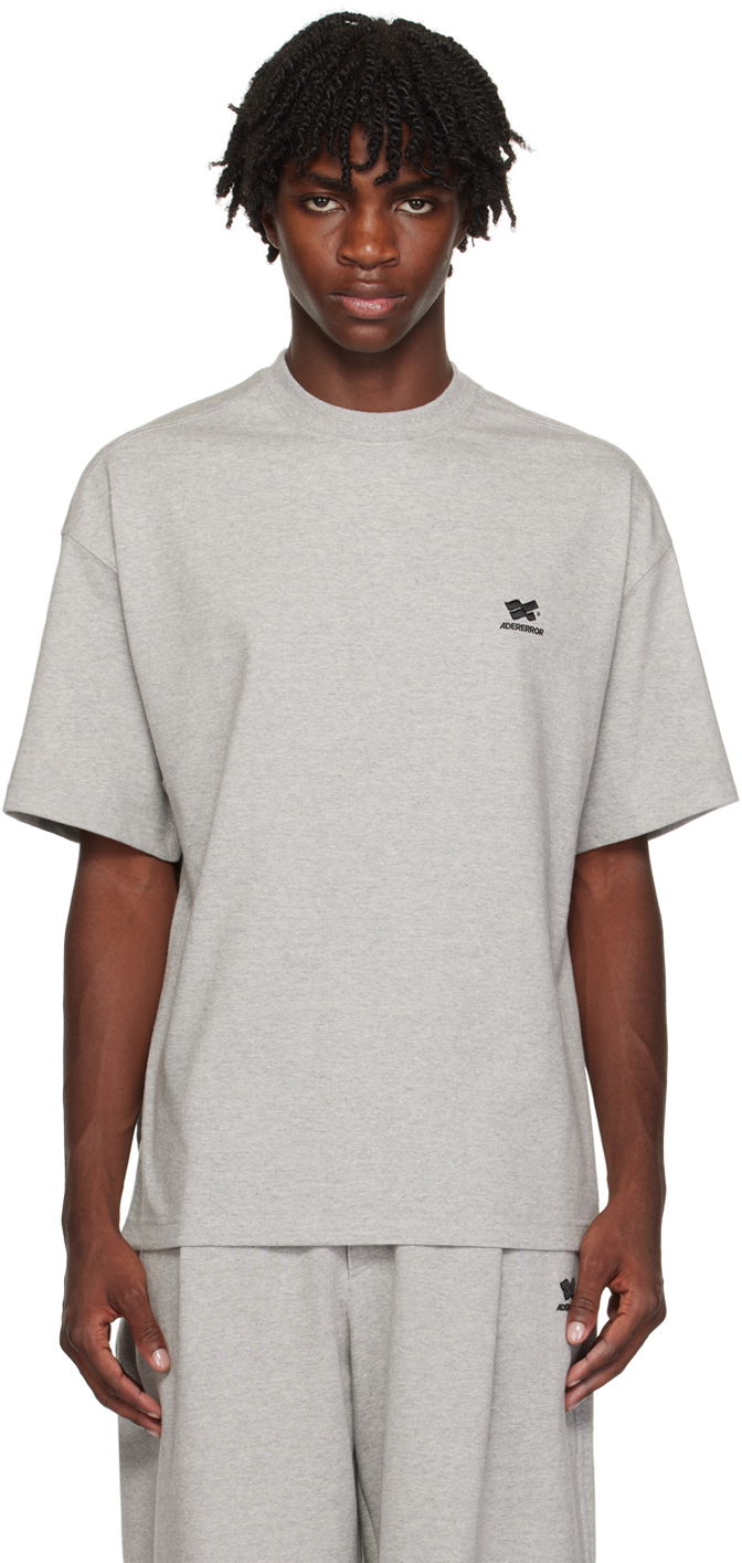 Тениска ADER ERROR Embroidered Logo T-Shirt Сиво | BMADFWTS0103GR, 0