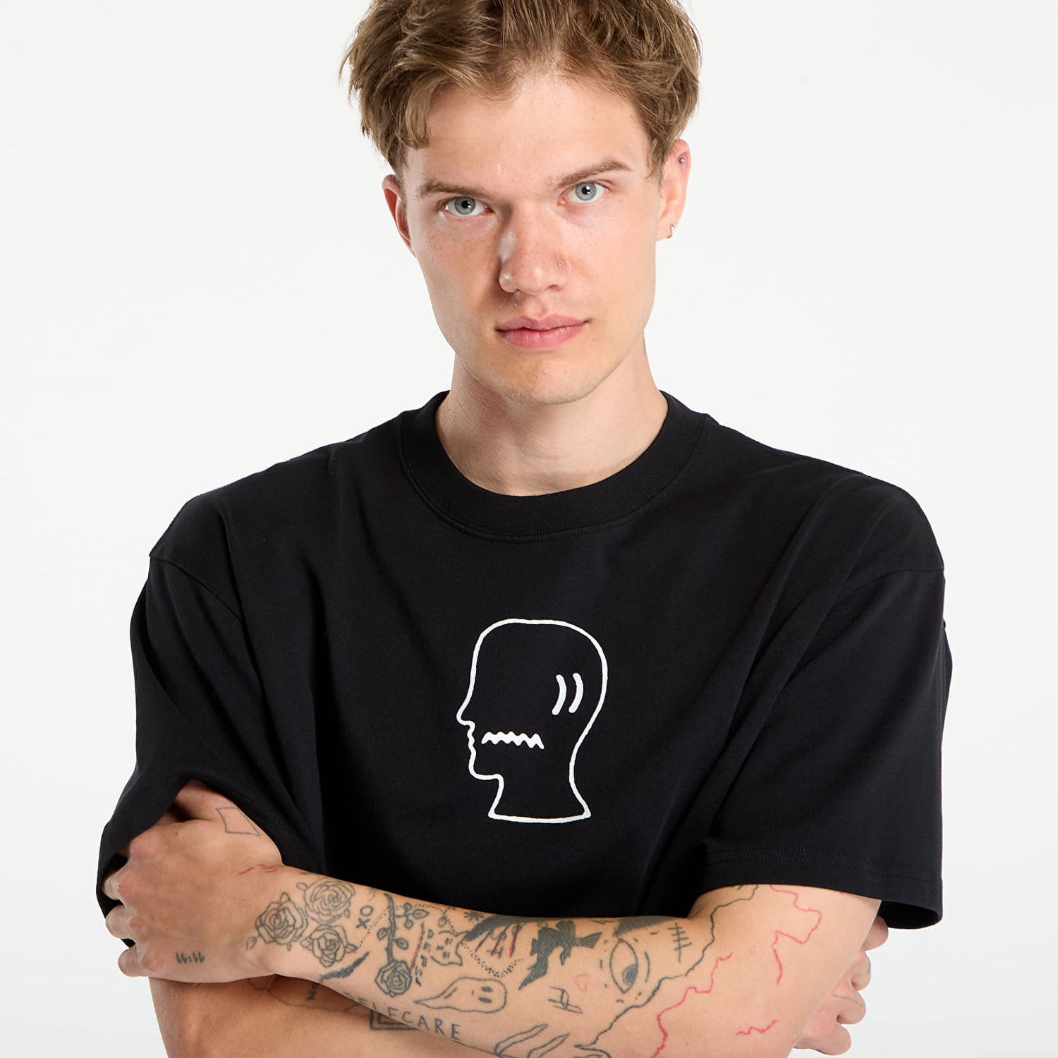 Тениска Brain Dead Brain Dead Logo Head T-Shirt Черно | BDS25T00004820BK01, 1