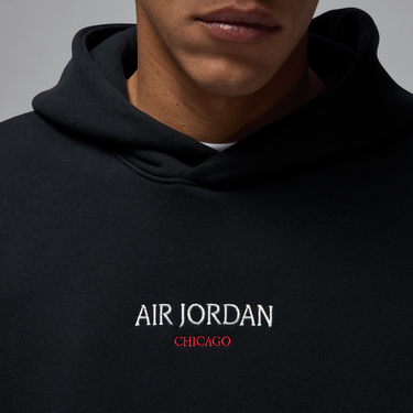 Суитчър Jordan Air Jordan Wordmark Chicago Fleece Hoodie Черно | HF9289-010, 2