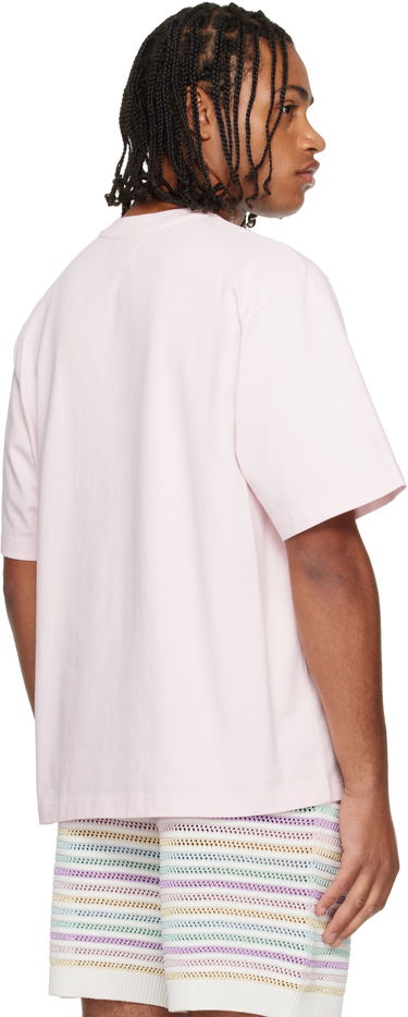Тениска Casablanca 'Casa' Racing Oversized Short Sleeve T-shirt Розово | M-AW25-JTS-044-01, 2