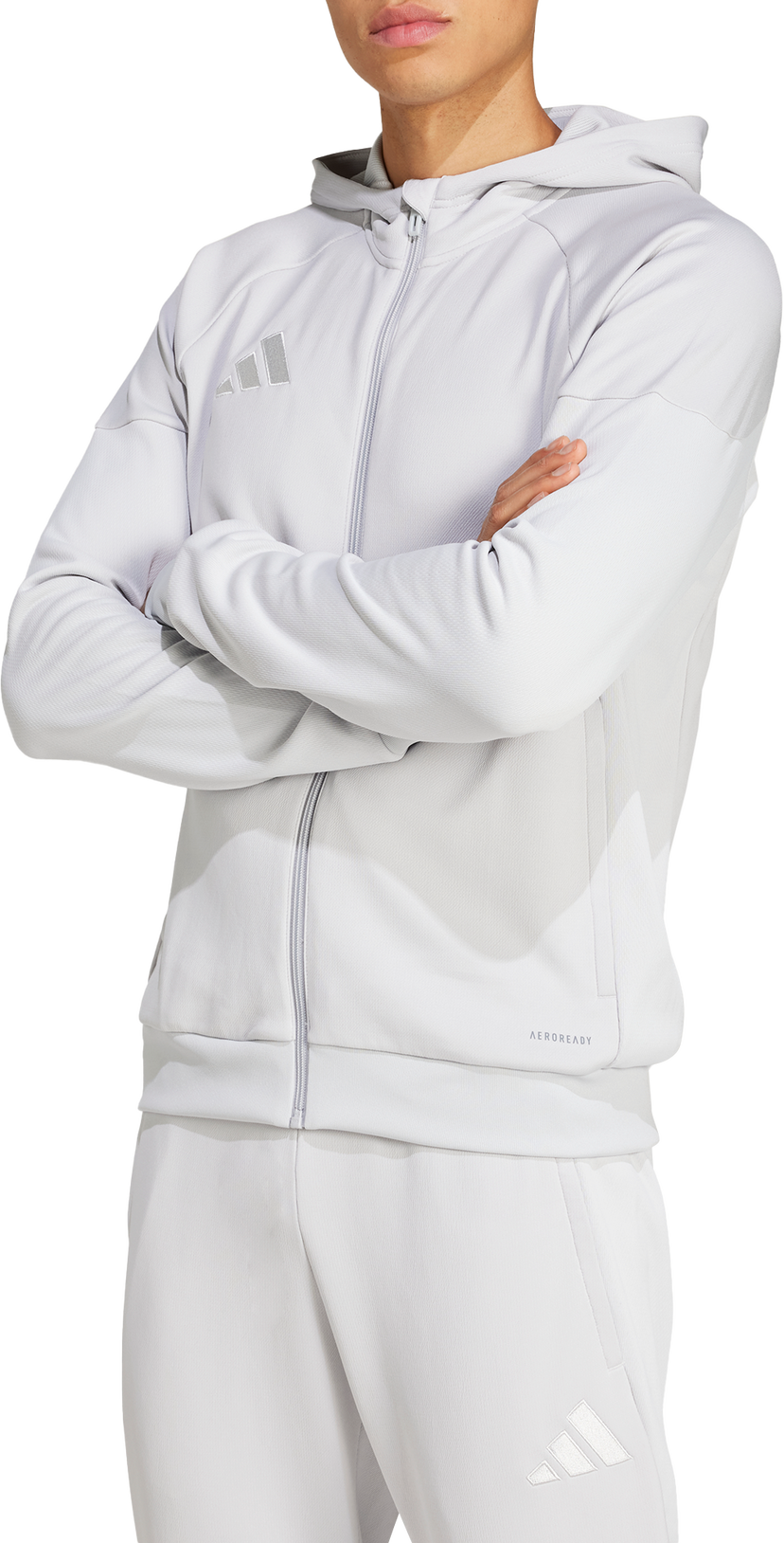 Суитчър adidas Performance TIRO25 FZ Hoodie Сиво | jc5130