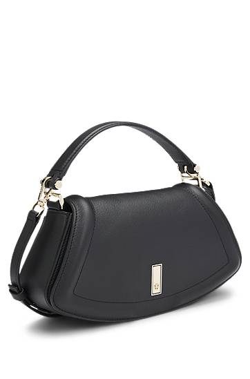 Дамска чанта BOSS Ariell Grained Leather Shoulder Bag Черно | 50547738, 1