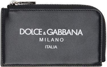 Портфейл Dolce & Gabbana Black Logo Card Holder Черно | BP3274AN244, 0