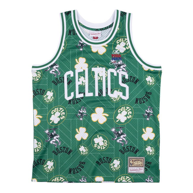 Фланелка Mitchell & Ness Boston Celtics Swingman Jersey Зелено | MSPOBW19081-BCEPTKG, 1