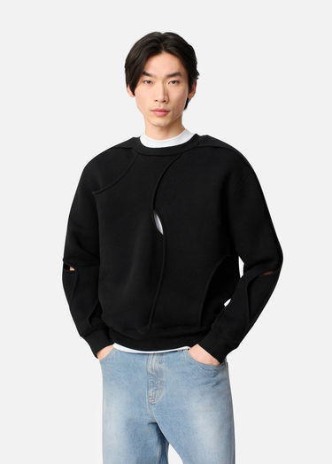 Суитчър AXEL ARIGATO Linear Cut-out Sweatshirt Черно | A3423002, 2