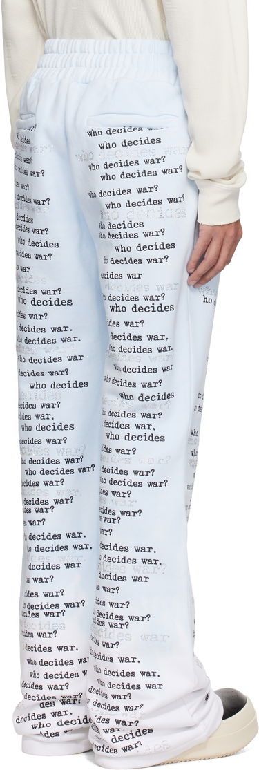 Спортни панталони Who Decides War WDW Scripture Sweatpants Синьо | 1121160008SS25, 2