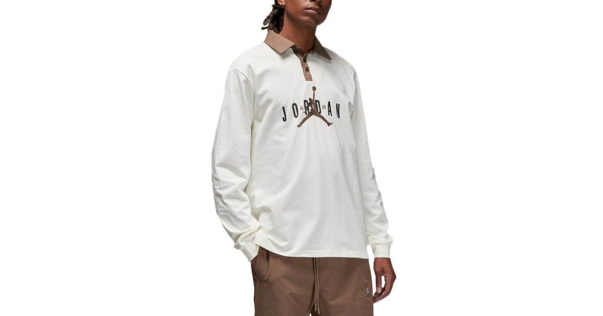 Поло тениска Jordan Essentials Rugby Top Бежово | dv7654-133, 1