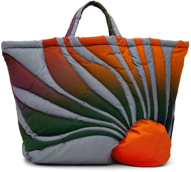 Sunset Puffer Tote Bag