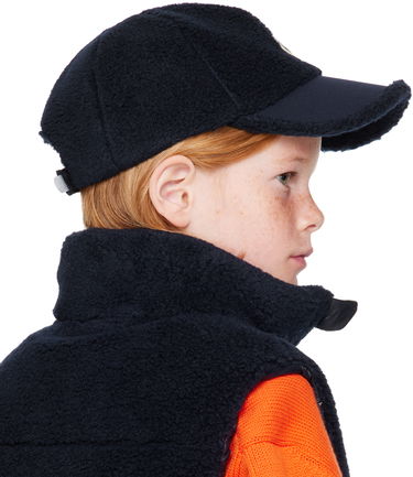 Шапка с козирка Moncler Kids' Fleece Baseball Cap Синьо | J29543B00024809BY, 2