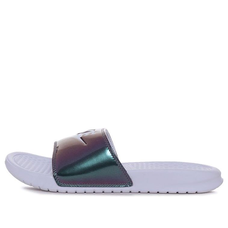 Кецове и обувки Nike Benassi JDI Print Slides Бяло | 618919-107