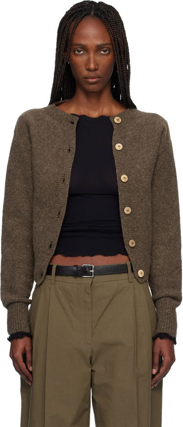 Пуловер Baserange Tier Knitted Round-Neck Cardigan Кафяво | PUTC-MW-WI25, 0