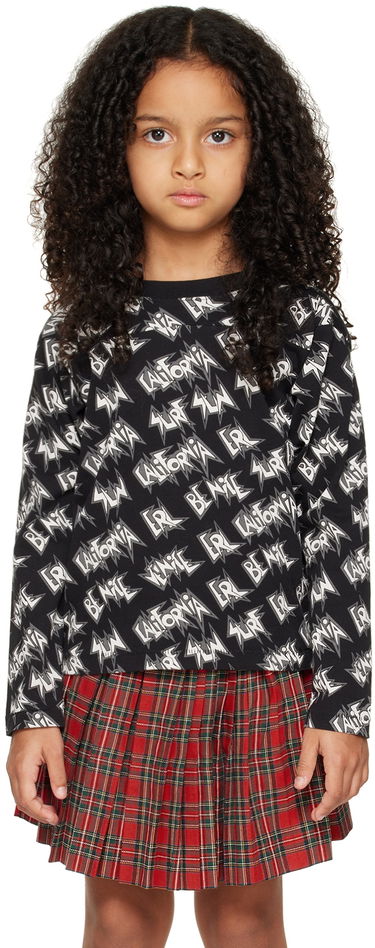 Тениска ERL ERL Printed Long Sleeve T-Shirt Червено | ERL05KT024, 0