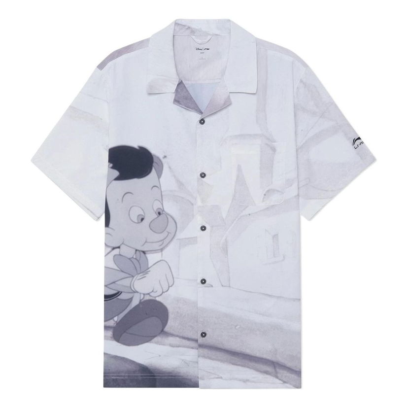 Риза Li-Ning Disney Pinocchio Graphic Shirt Бяло | ASHS431-1