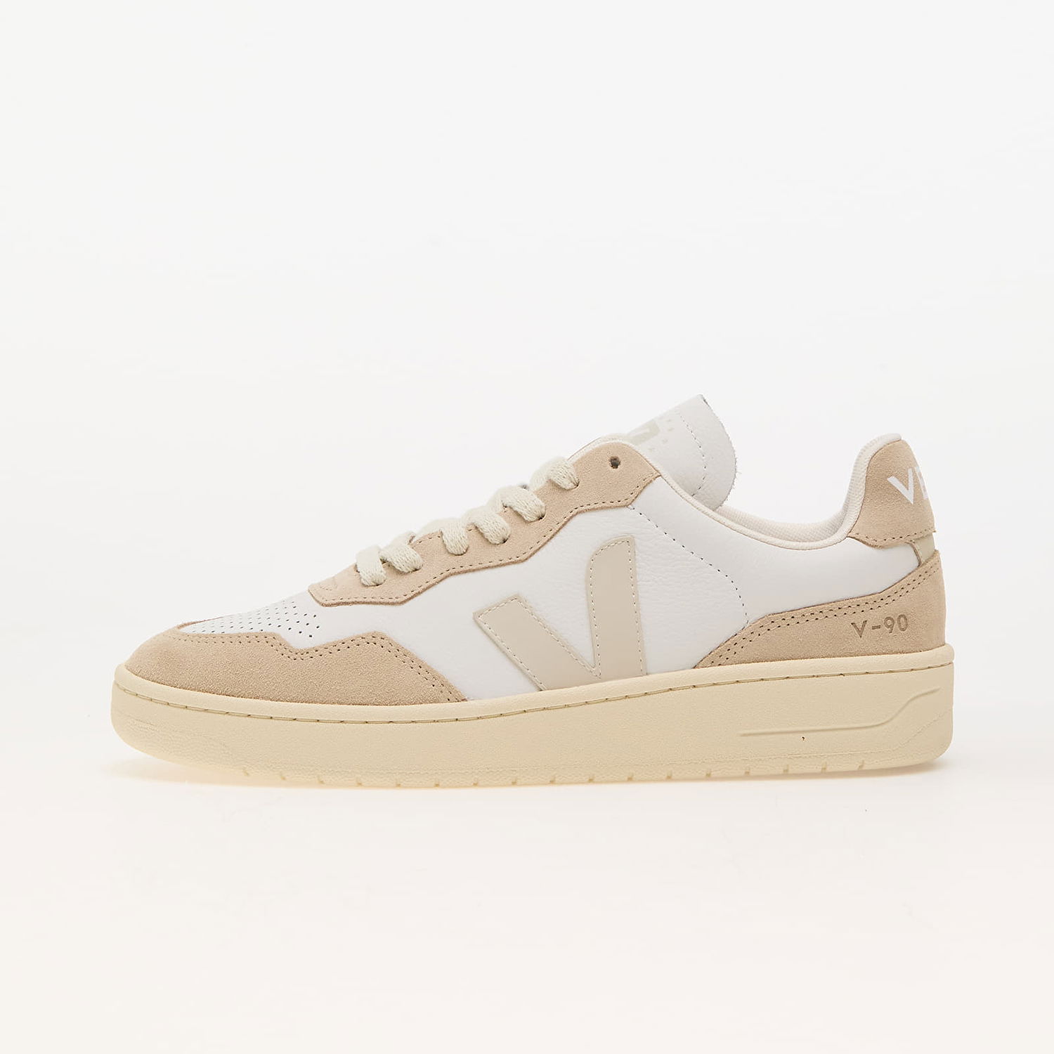 Кецове и обувки Veja V-90 Extra White Pierre Almond W Бежово | VD2003654A, 0