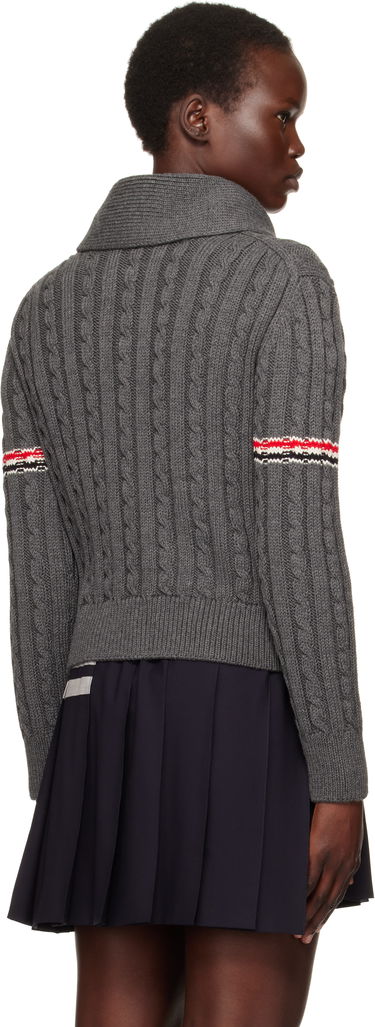 Пуловер Thom Browne Wool Armband Cardigan Сиво | FKC621A-Y1024, 2